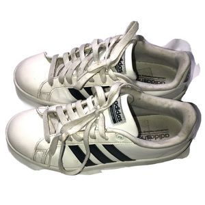 ADIDAS NEO cloudfoam white/black footbed Sneakers‎